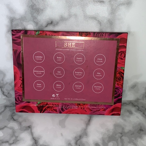 ColourPop Fem Rosa She Pressed Powder Shadow Palette - Picture 16 of 16